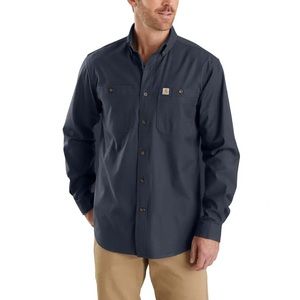 NWT Carhartt Navy Button Down W/ FORCE Technology